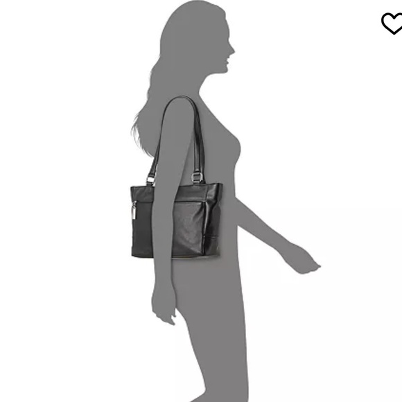 NEW GIANNI BERNINI BLACK LEATHER NAPPA TOTE - Picture 7 of 10